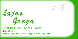 lajos grega business card
